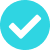 Verification symbol in a circle